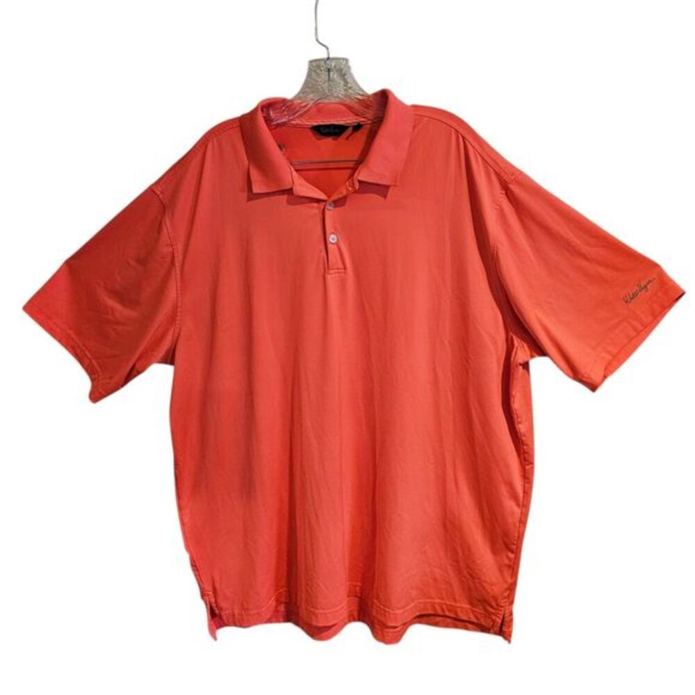 Walter Hagen Polo Shirt Mens 2XLarge Golf Coral/Pink Short Sleeve